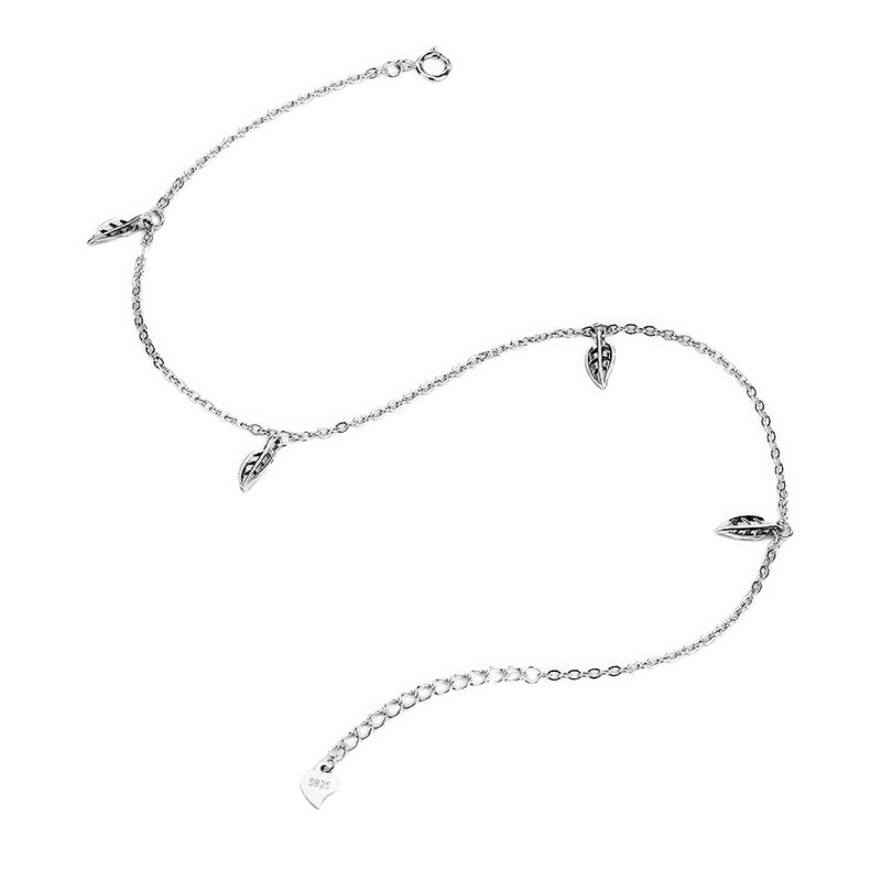 Fusskettchen aus 925 Silber – doppellagig, klar geführt am Fuss, ohne Zier oder Symbolik