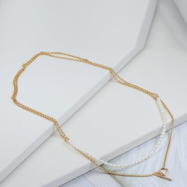 New Freshwater Pearl Overlaid Necklace