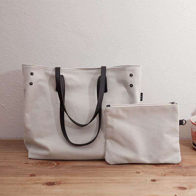 Canvas Shopper für Damen – Praktisch, geräumig und stilvoll für Alltag und Büro.