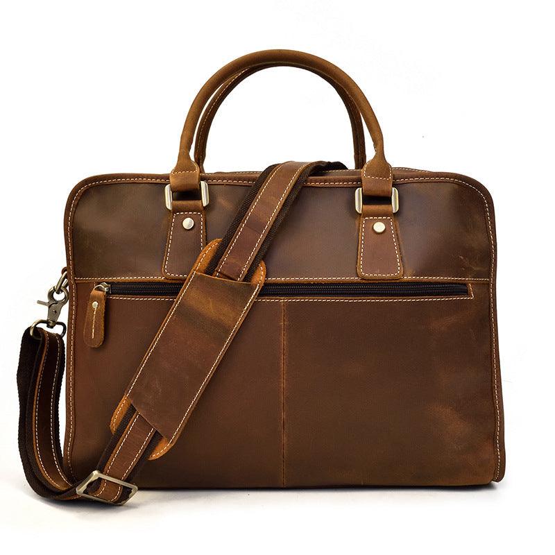 Vintage Business-Lederhandtasche – Stilvoll und Funktional