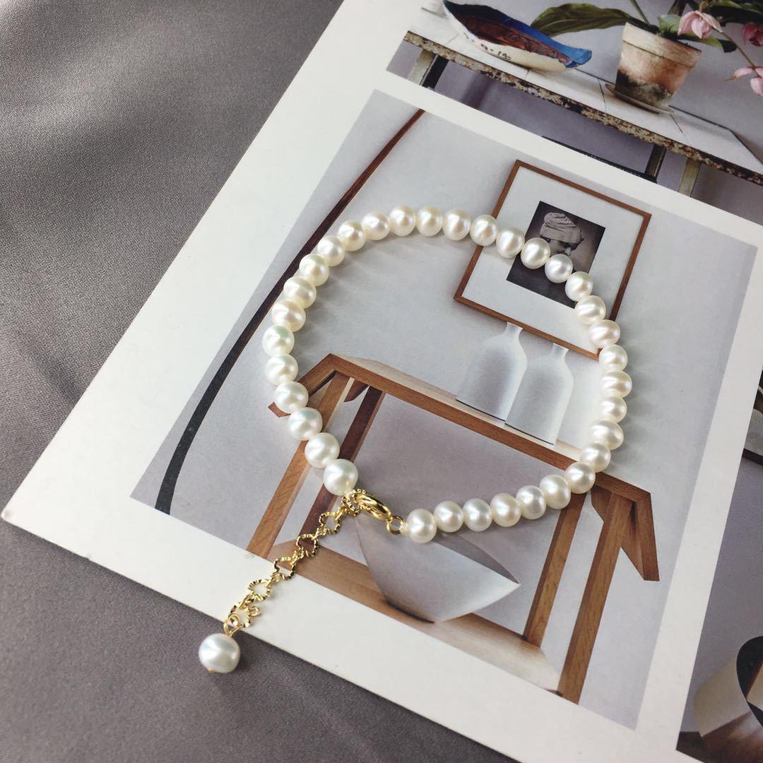 5-6mm Freshwater Pearl Bracelet Simple Pearl Bracelet Fashion All-match