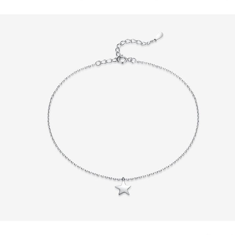 Bamoer 925 Sterling Silver Star Anklet