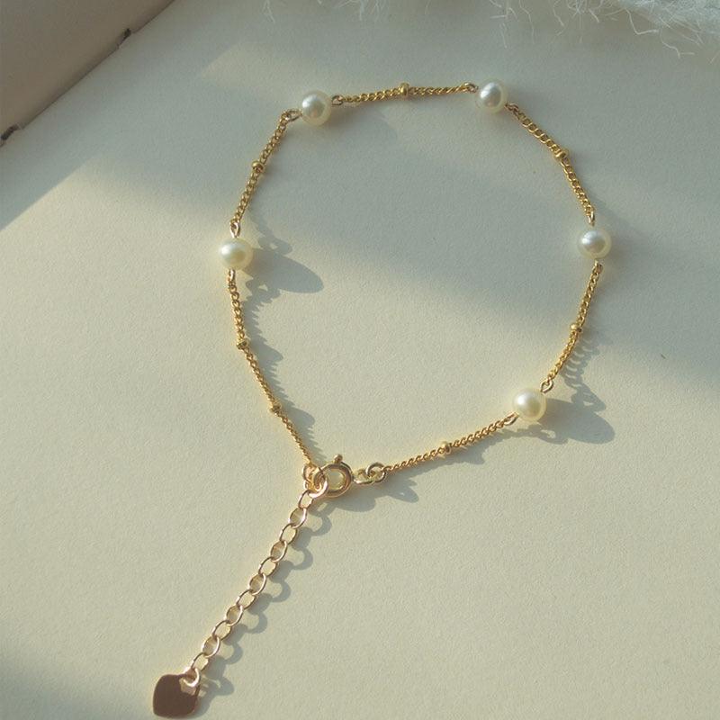 Starry Bracelet Original Design 14K Gilded Natural Pearl Ins Special Interest Light Luxury