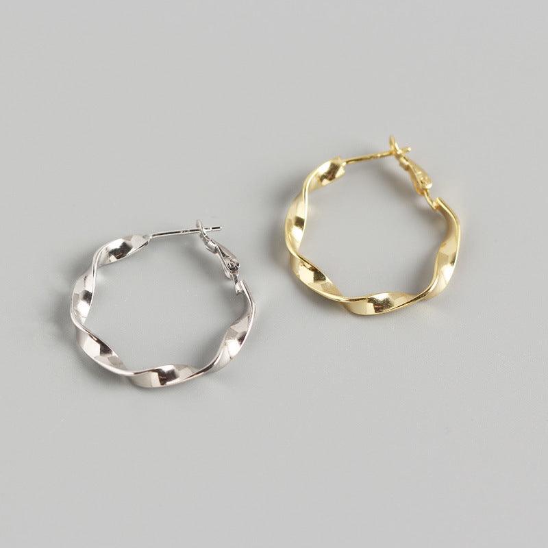 Handmade ear hoop earrings