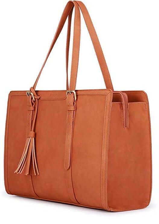 Edler PU-Leder Shopper für Damen – Gross, geräumig und stilvoll für Büro, Freizeit und Shopping.