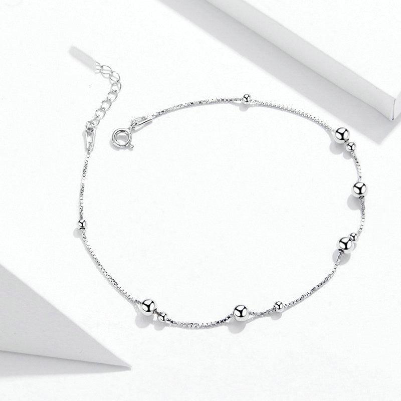 Women's Fashion Simple White Gold Plated Anklet