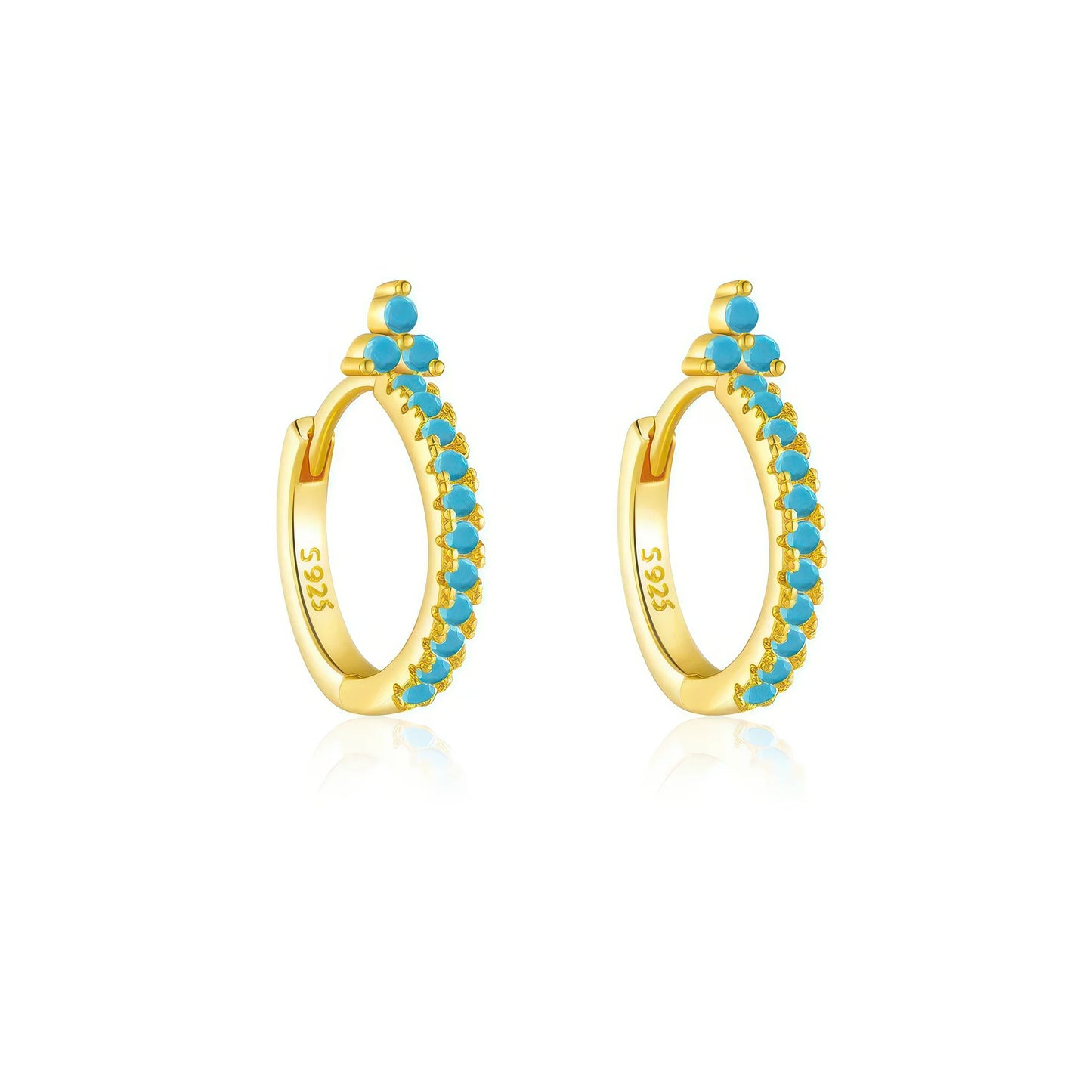 Zircon Earrings With Diamond Circle Ear Clip Women