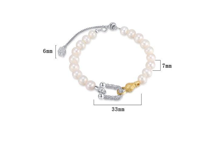 S925 Sterling Silver Freshwater Pearl Bracelet