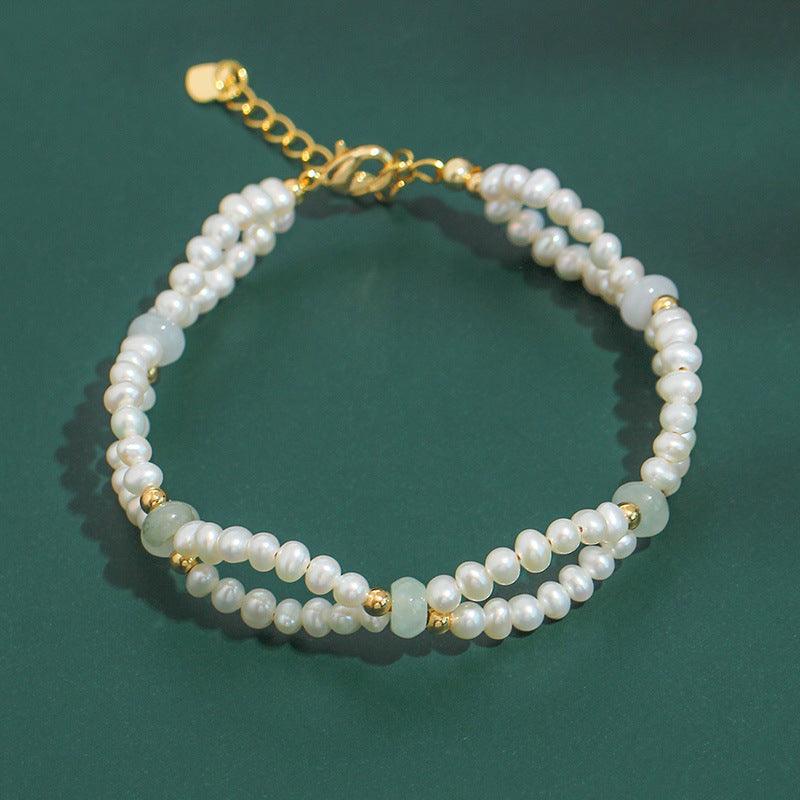 Woven Handmade Freshwater Pearl Bracelet