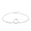 Doppelreihiges 925 Silber Armband mit Kreisdetail – filigran, elegant und verstellbar