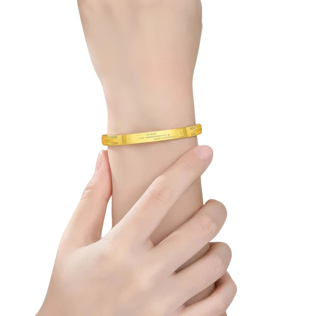 Getragener 925 Silber Armreif mit dezenter Gravur – edel, zeitlos und bedeutungsvoll