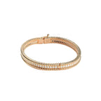 Roségold 925 Silber Armband – edles Design mit intensiv funkelnden Zirkonia-Steinen, perfekte Wahl für elegante Auftritte