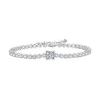 Hochwertiges 925 Silber Armband mit Moissanite – modernes, funkelndes Schmuckstück für Business und besondere Momente