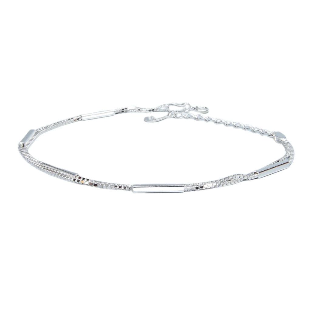 925 Sterling Silber Armband – dezente Stäbchenanordnung, minimalistisch und stilvoll für moderne Looks