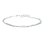 925 Sterling Silber Armband – dezente Stäbchenanordnung, minimalistisch und stilvoll für moderne Looks