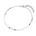 925 Silber Armband – filigrane Kette mit zarten Kugeldetails, edler Minimalismus für Business und Alltag