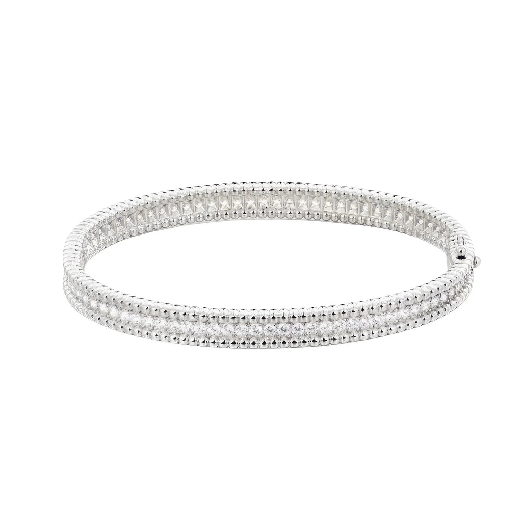 Funkelndes 925 Silber Armband mit Zirkonia-Steinen – hochwertig verarbeitet, perfekter Begleiter für festliche Anlässe