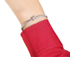Elegantes 925 Silber Armband mit 1 Karat Moissanite-Würfel – strahlendes Funkeln, edler Begleiter für besondere Anlässe