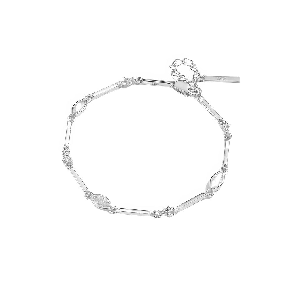Puristisches 925 Sterling Silber Armband – minimalistisches Design mit flexibler Passform, robust und stilvoll
