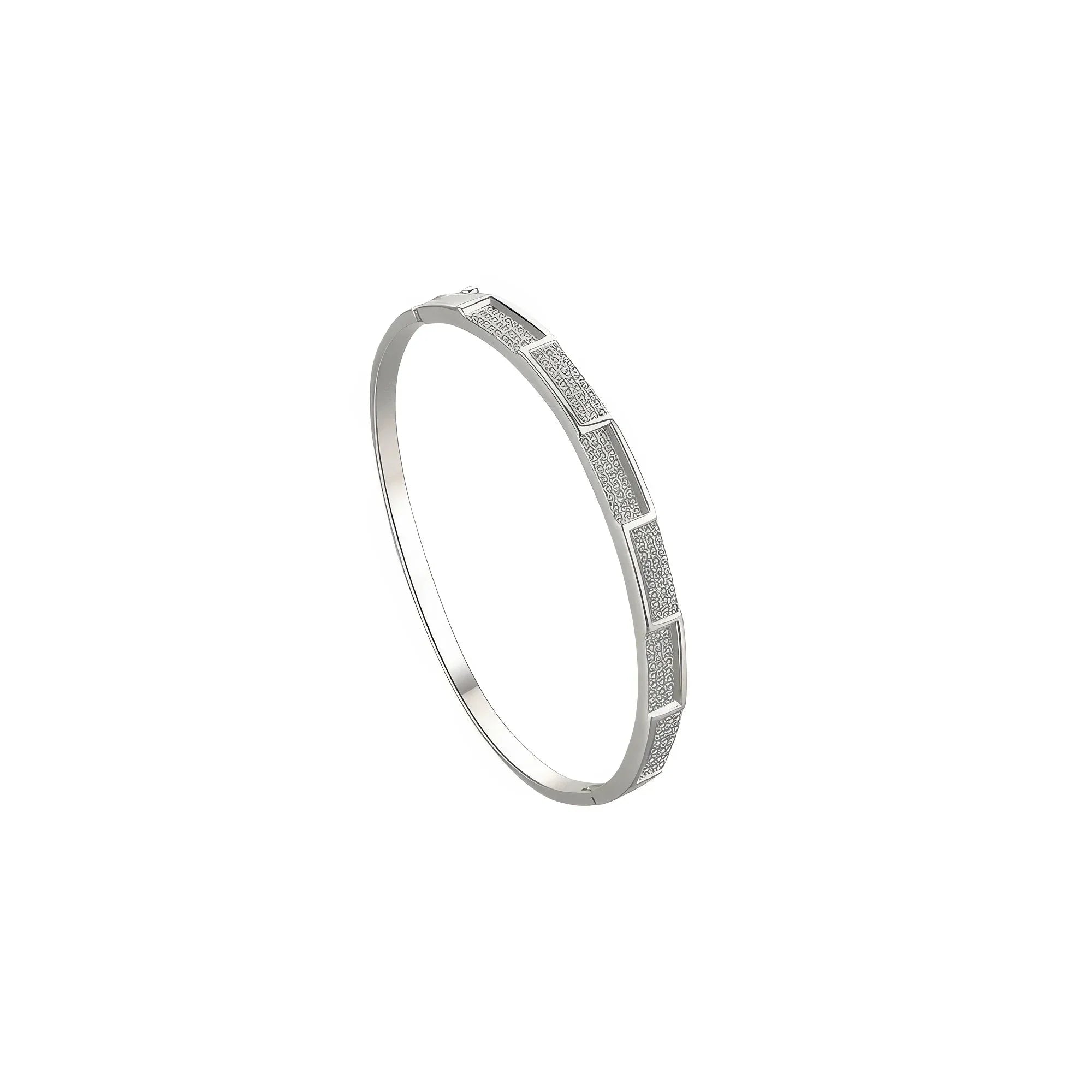 Armreif aus 925 Silber – schmal, mit Zirkoniasteinen besetzt, modern & kombinierbar