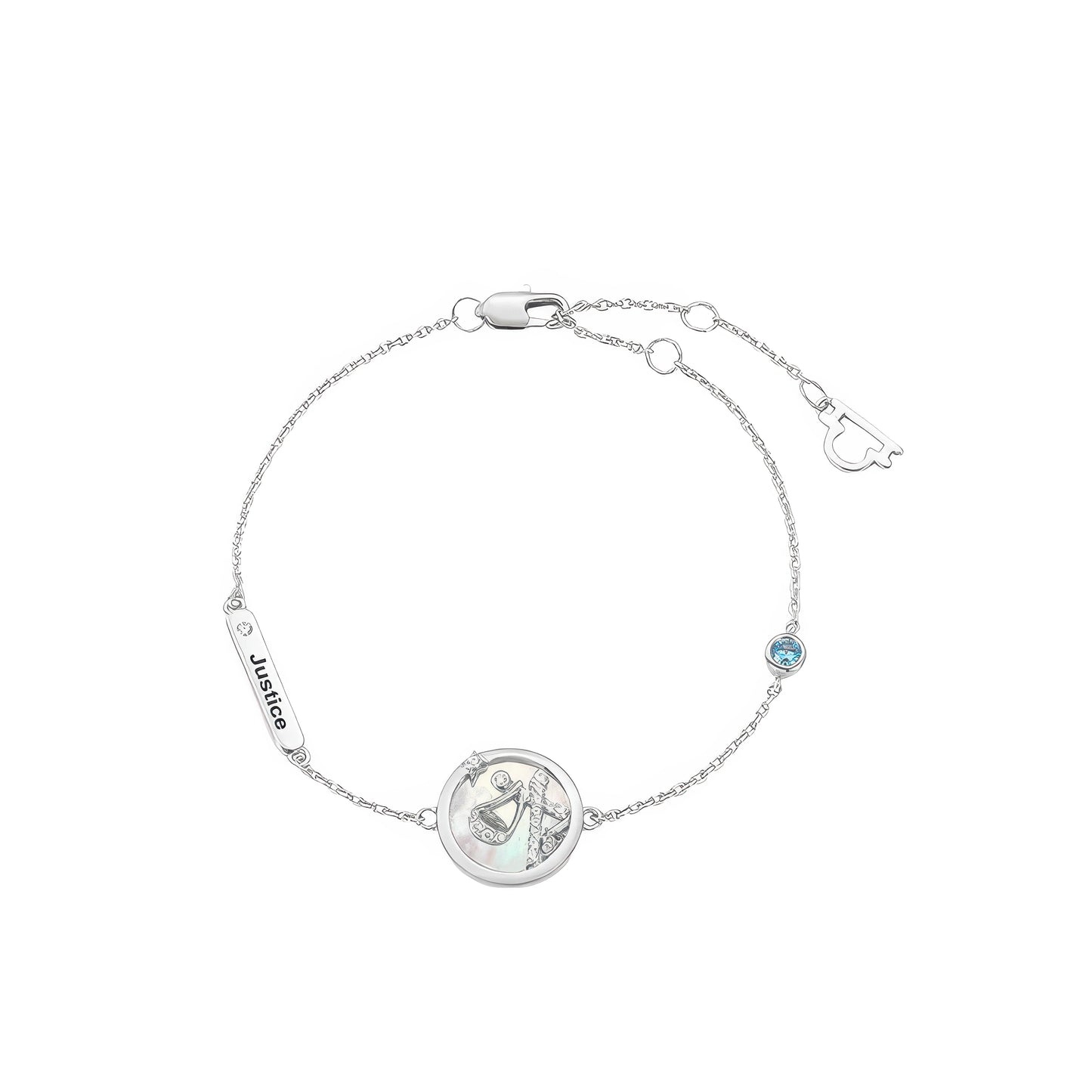 Silbernes Armband mit elegantem Waage-Motiv