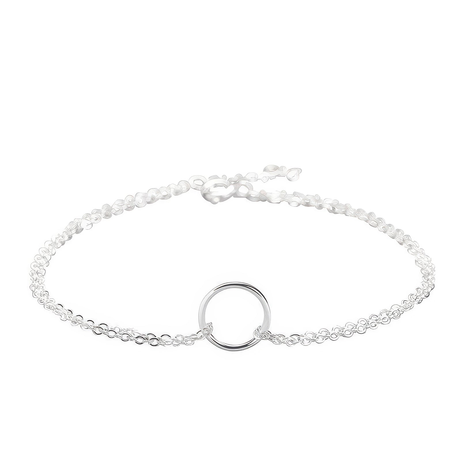 Filigranes 925 Silber Armband mit zwei feinen Ketten für dezente Eleganz