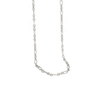 Minimalistische Choker-Kette mit klaren Gliedern – aus echtem Silber oder vergoldet