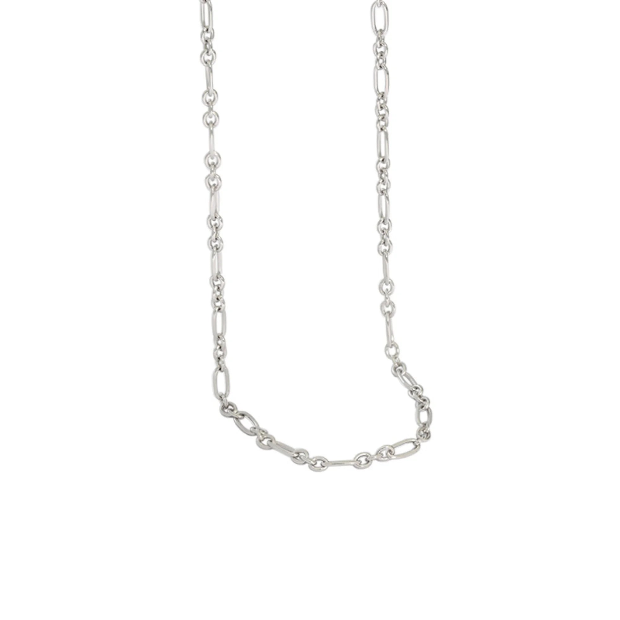 Minimalistische Choker-Kette mit klaren Gliedern – aus echtem Silber oder vergoldet