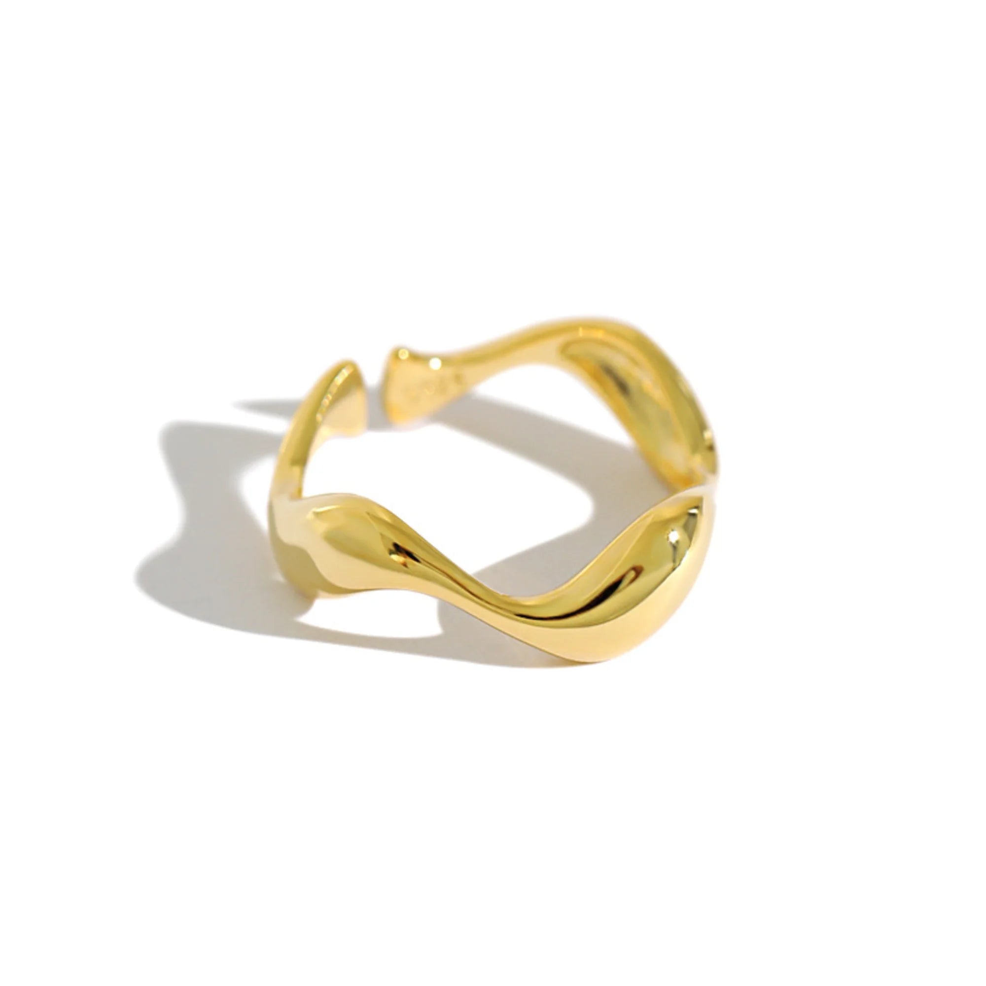 Ring aus echtem Silber – verstellbar, geschwungen, unaufdringlich