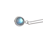 925er Kette mit Mondstein – natürliches Lichtspiel für deinen Look