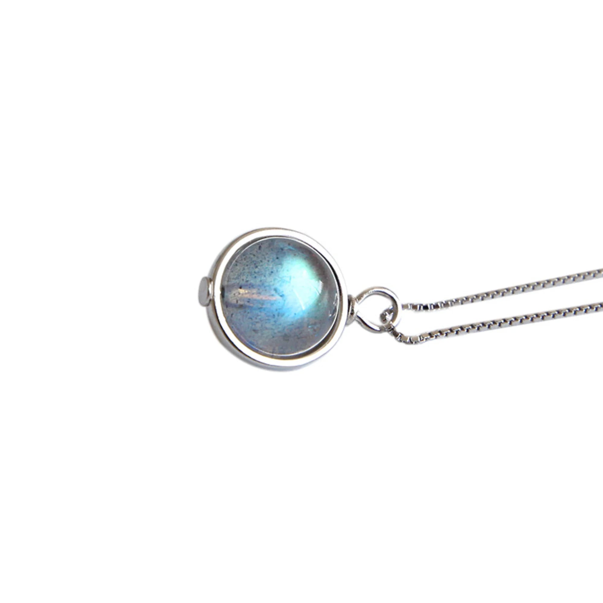 925er Kette mit Mondstein – natürliches Lichtspiel für deinen Look