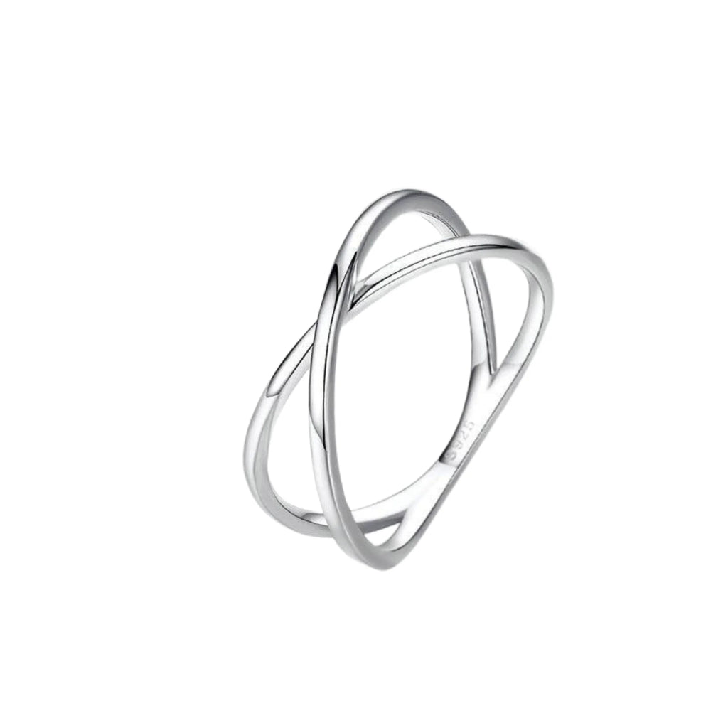 Kreuzring mit feiner Form – poliert und nicht verstellbar