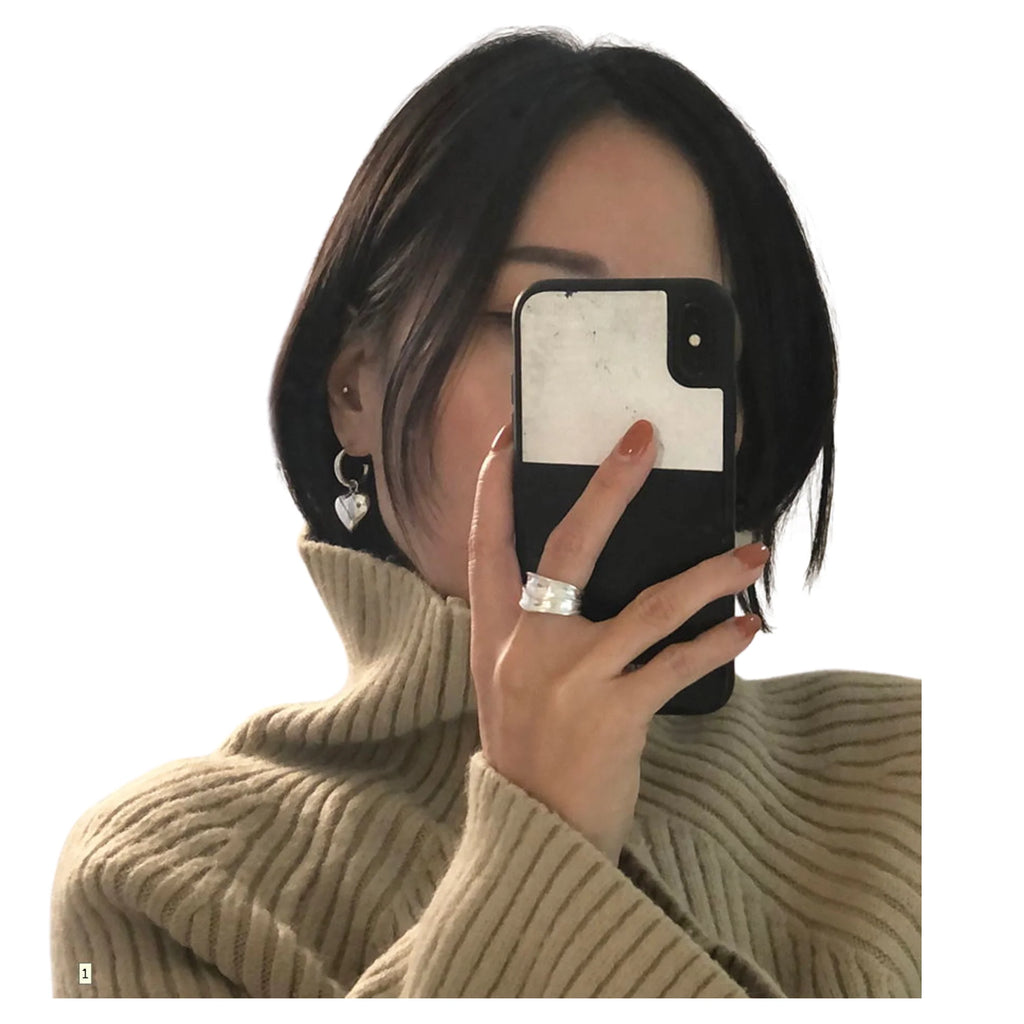 Silberring mit kreativer Formgebung – geometrisch und individuell