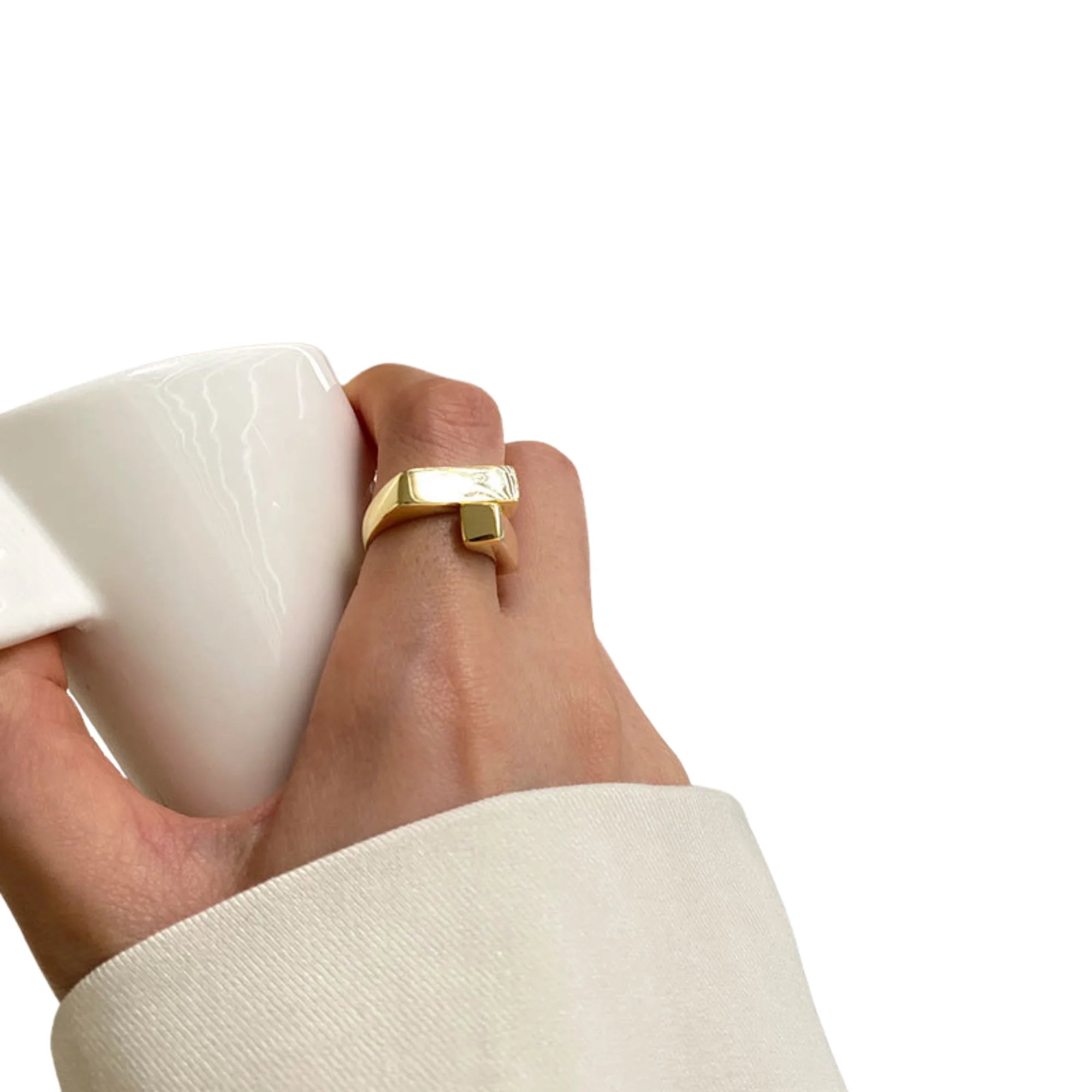 925 Silberring mit Kreuzdesign – modern, massiv und stilvoll