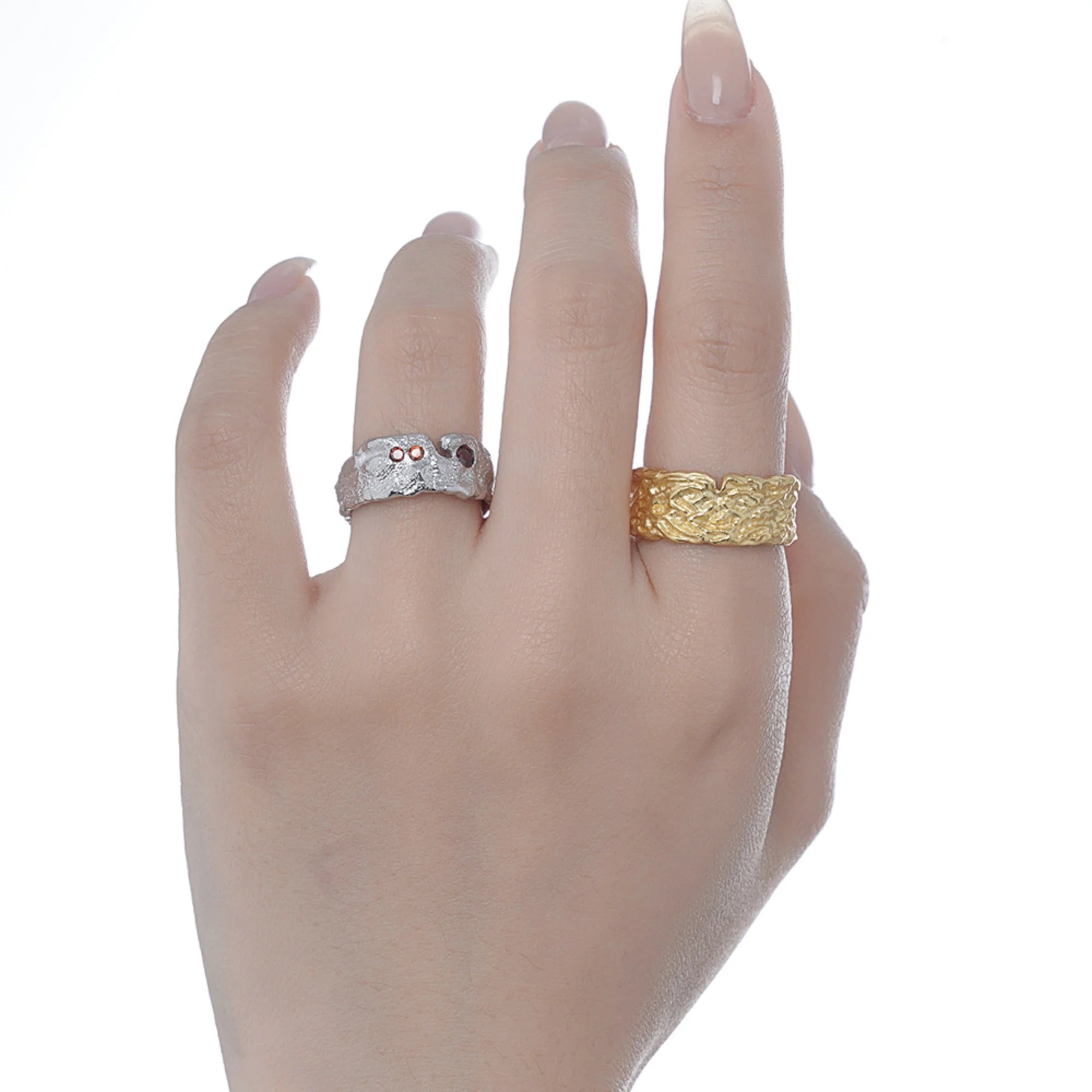 925er Ring mit glatter Form – inspiriert von Wasser, angenehm zu tragen