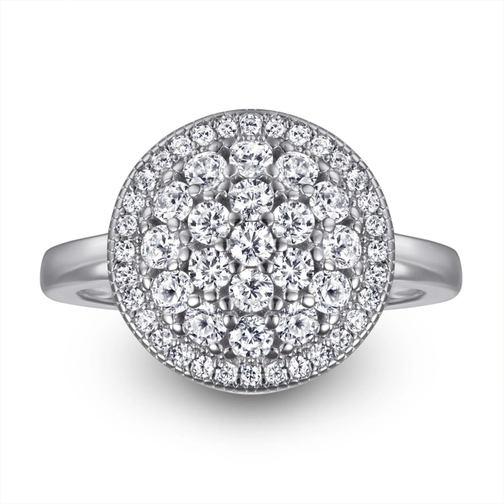 Silberring mit Pavé-Optik – perfekt für den eleganten Alltag