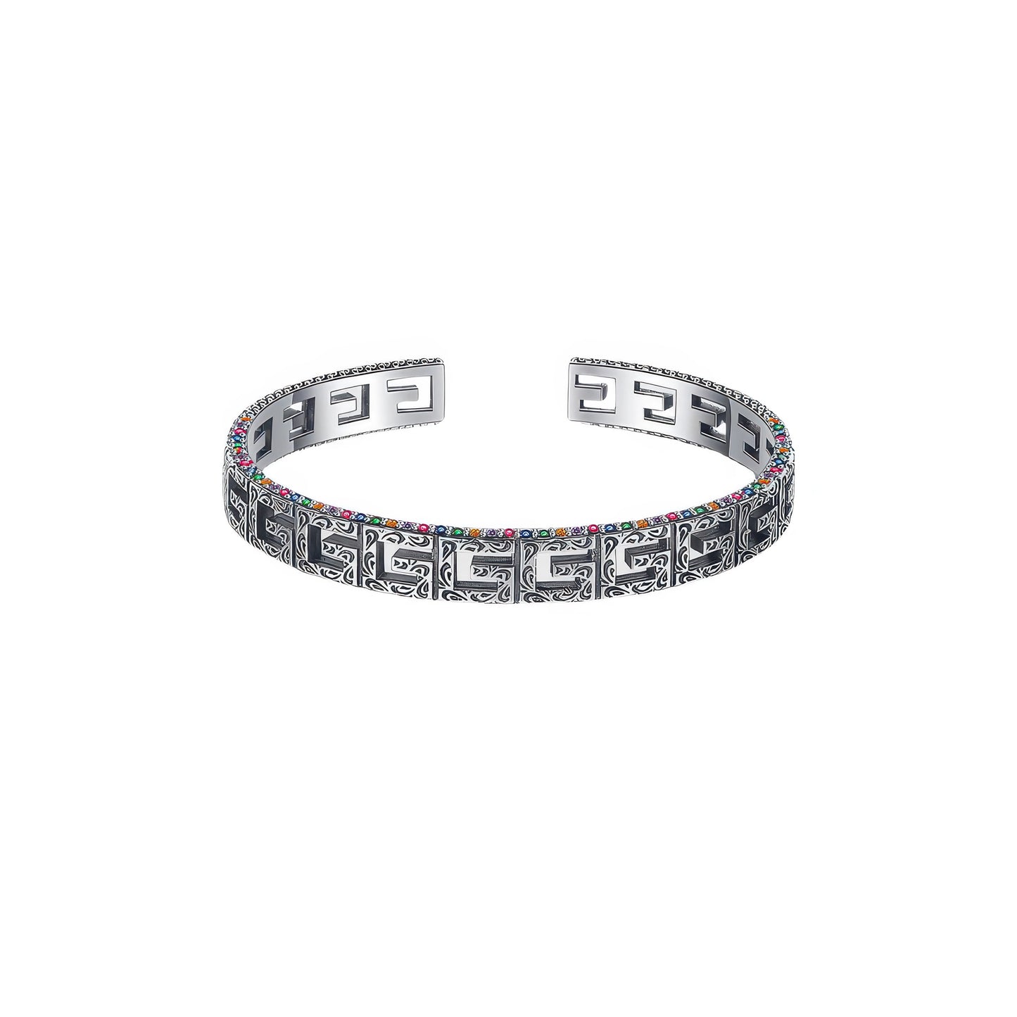 Hochwertig verarbeitetes 925 Silber Armband mit schimmernden Steinen