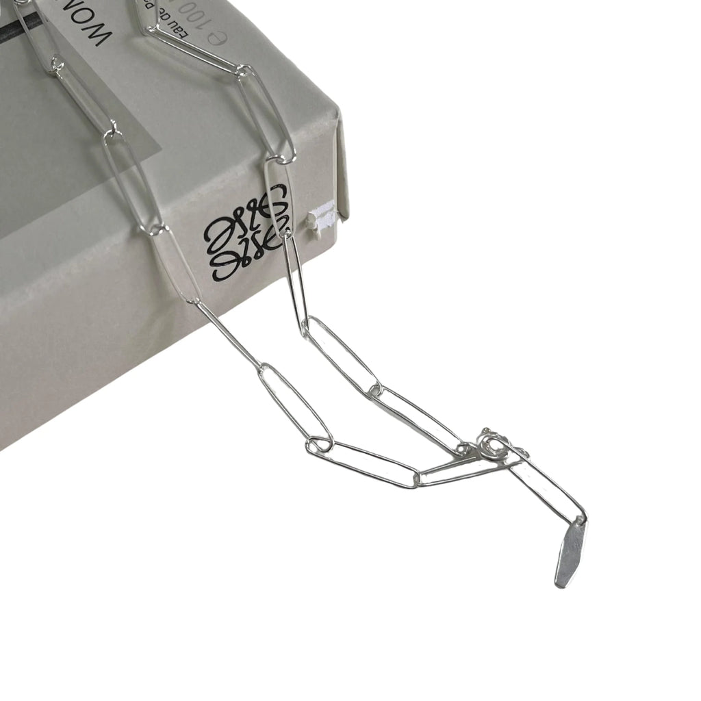 Moderne Kette mit länglichen Gliedern – tragbar in Silber oder Gold