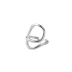 Offener Silberring mit Wickeldesign – perfekt für dezente Looks im Alltag