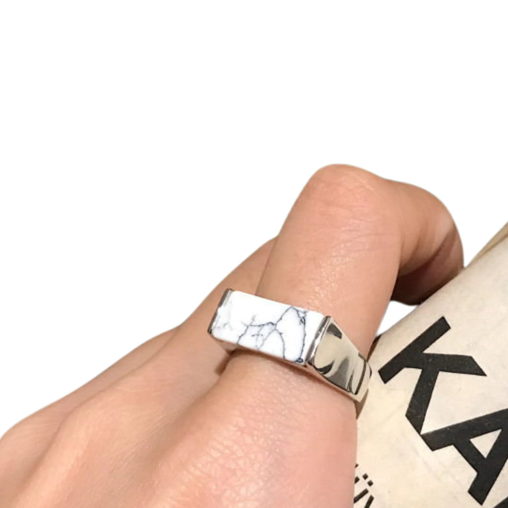 925er Silberring mit strukturierter Oberfläche – ohne Verstellung