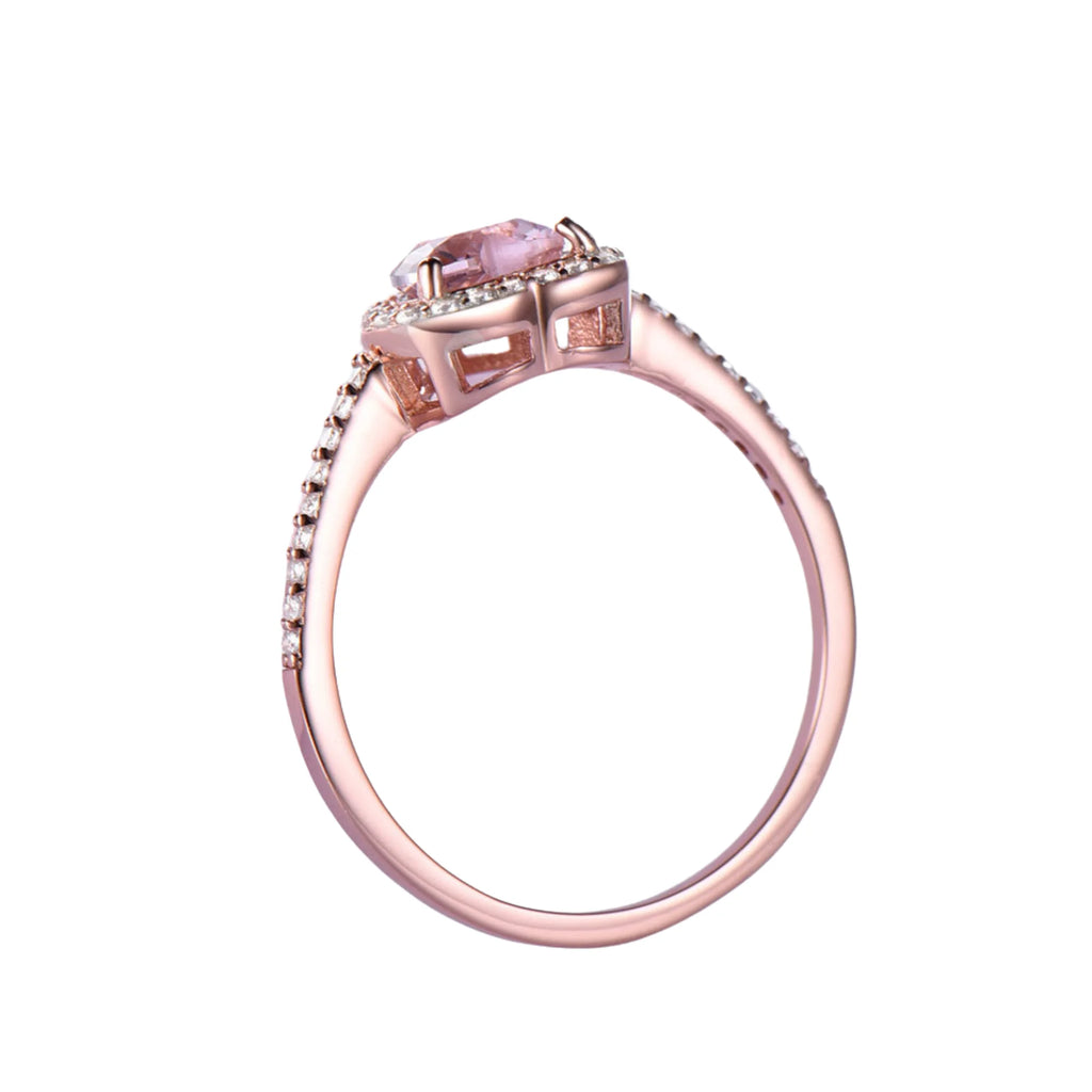 Eleganter Morganit-Ring in Silber – klassisch gefasst und fein poliert