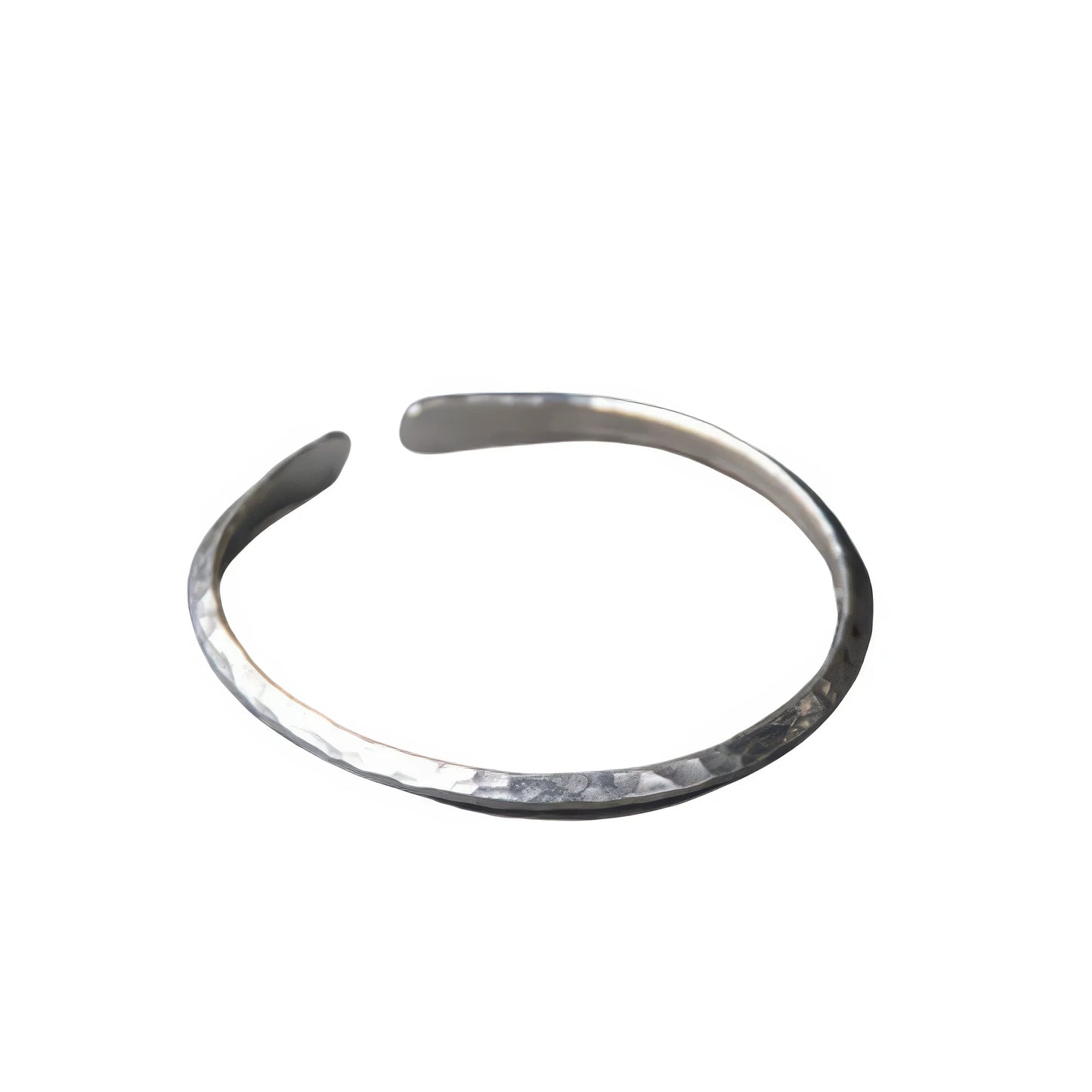 Breites 925 Silber Armband mit kunstvoller, handgearbeiteter Struktur