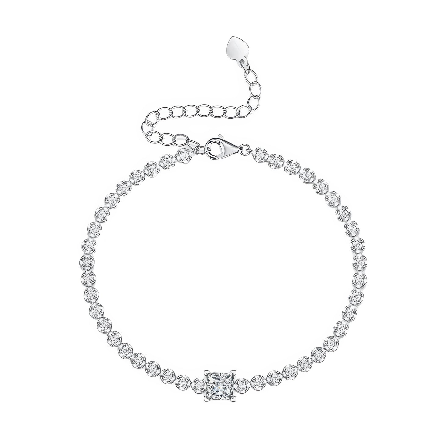 Edles Armband mit hochwertigem Moissanite für einen besonderen Glanz