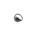 Glänzender Ring mit natürlicher Wölbung – ideal für klare Looks