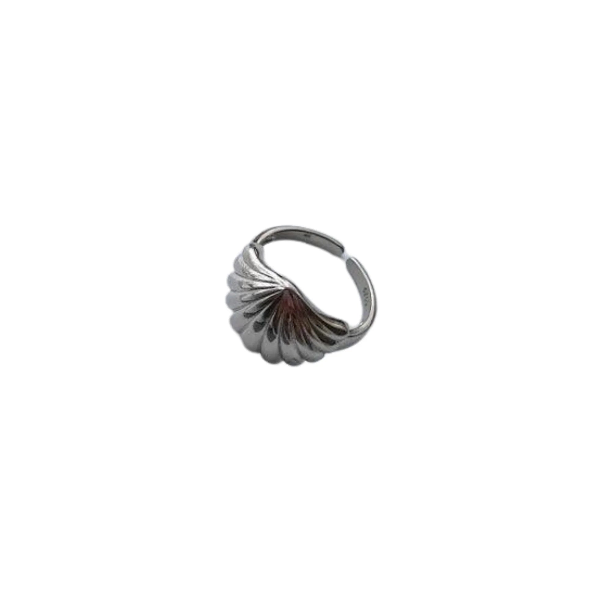 Glänzender Ring mit natürlicher Wölbung – ideal für klare Looks