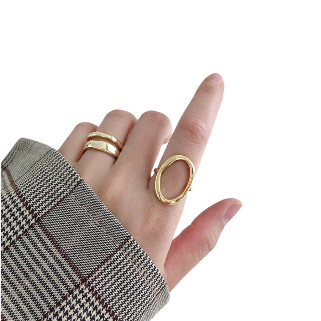 925 Silberring mit ovalem Durchbruch – modern und leicht kombinierbar