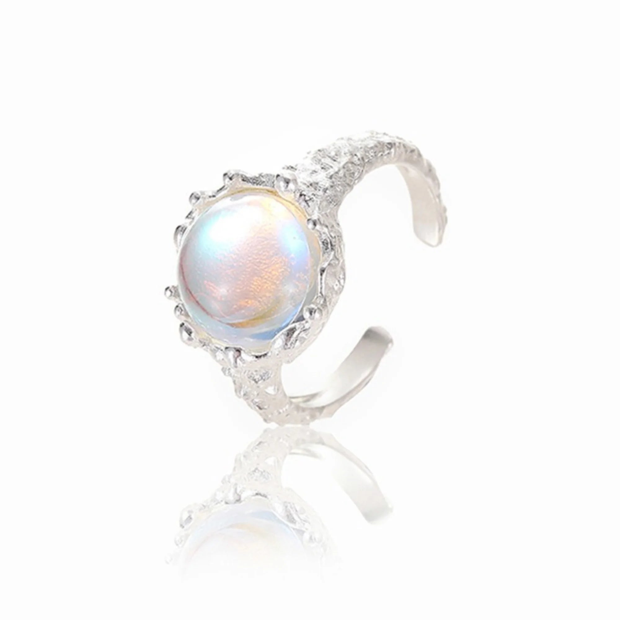 Designring mit Mondstein – harmonisch, edel und natürlich