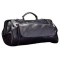 leder weekender 52 cm – seitenansicht black nero