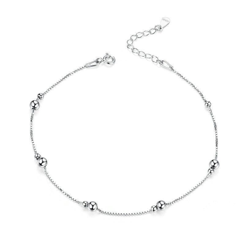 Women's Fashion Simple White Gold Plated Anklet