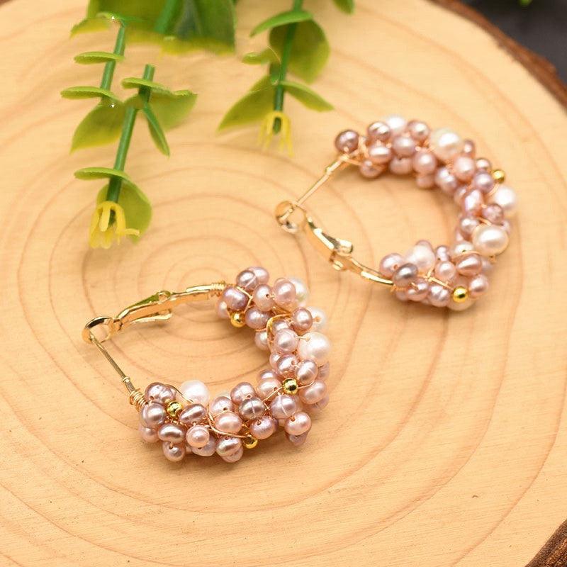 Natural Freshwater Pearl Earrings